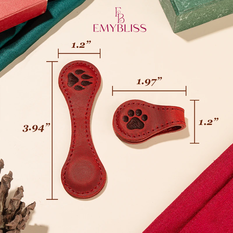 TimelessMark - Personalized Magnetic Leather Bookmark