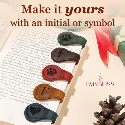 TimelessMark - Personalized Magnetic Leather Bookmark
