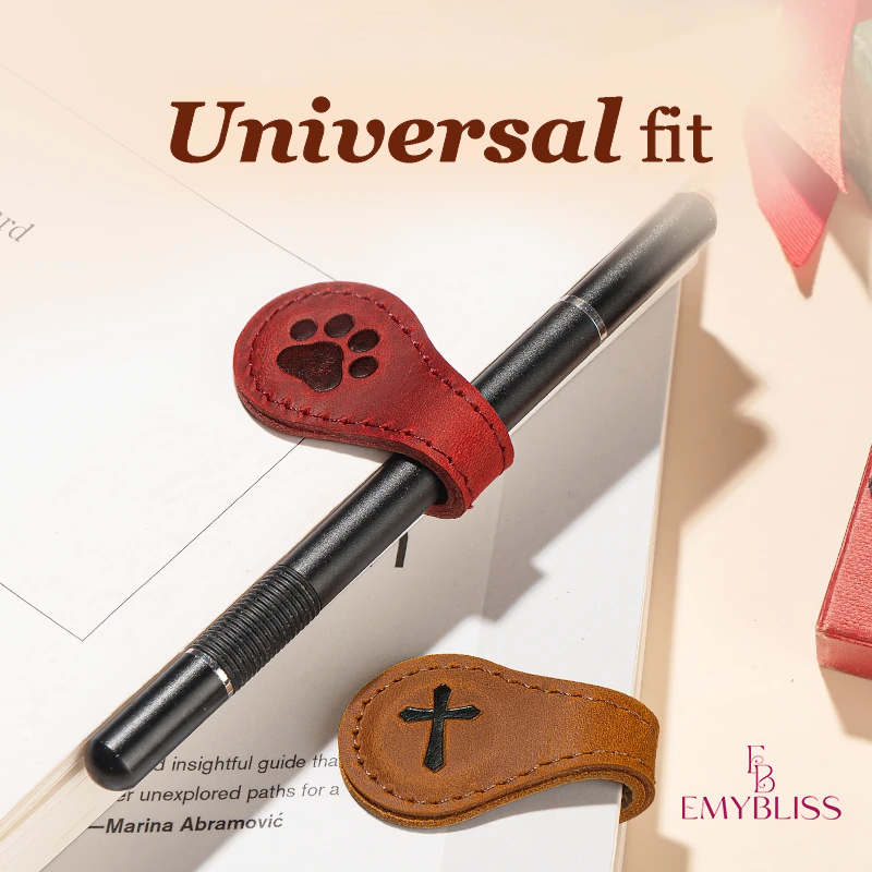 TimelessMark - Personalized Magnetic Leather Bookmark