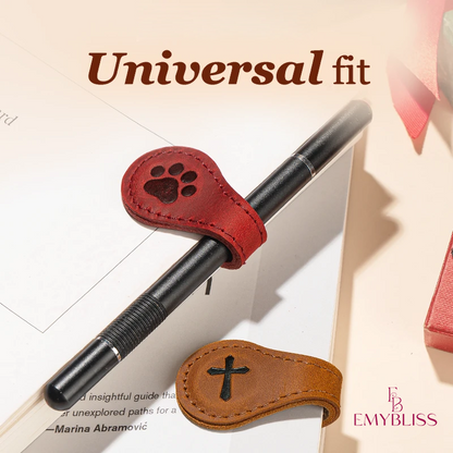 TimelessMark - Personalized Magnetic Leather Bookmark