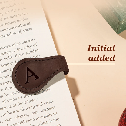 TimelessMark - Personalized Magnetic Leather Bookmark