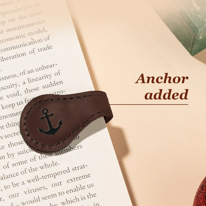 TimelessMark - Personalized Magnetic Leather Bookmark