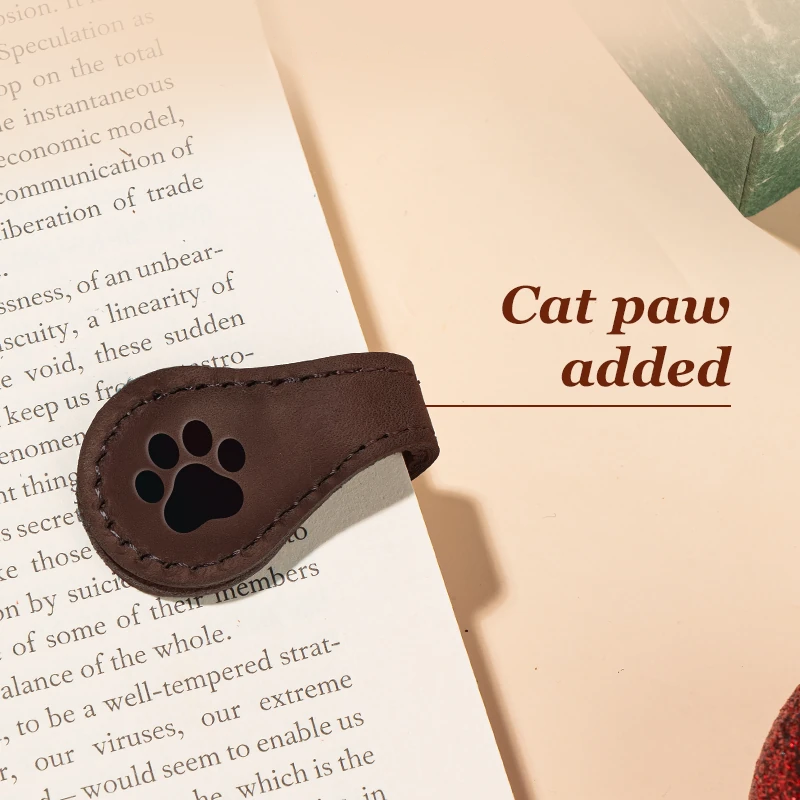 TimelessMark - Personalized Magnetic Leather Bookmark