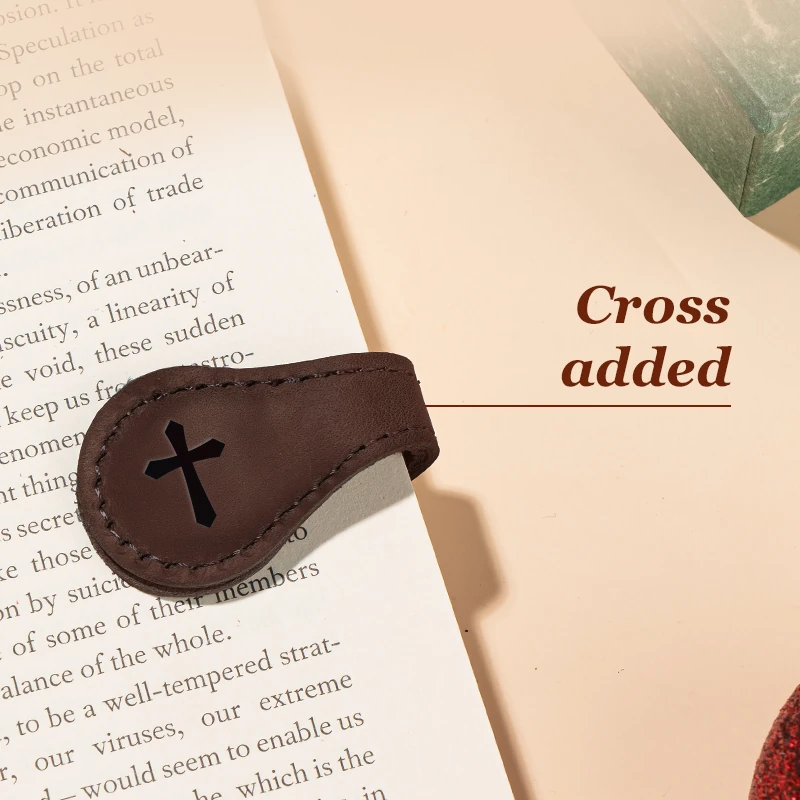 TimelessMark - Personalized Magnetic Leather Bookmark