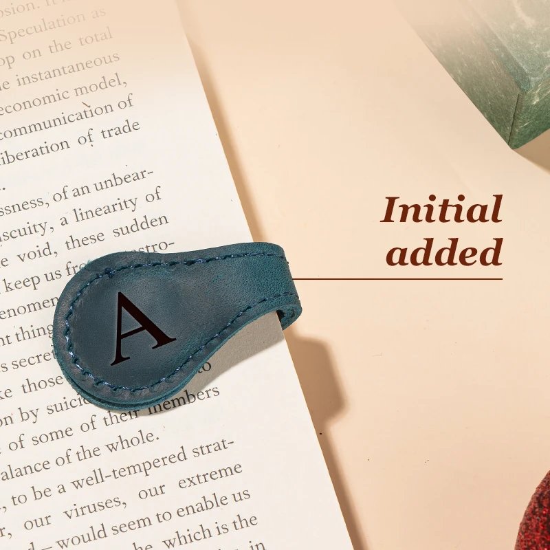 TimelessMark - Personalized Magnetic Leather Bookmark