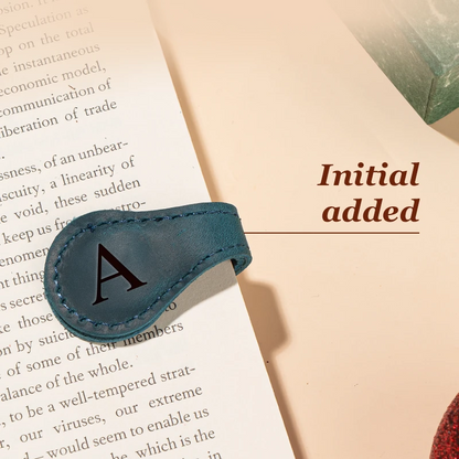 TimelessMark - Personalized Magnetic Leather Bookmark
