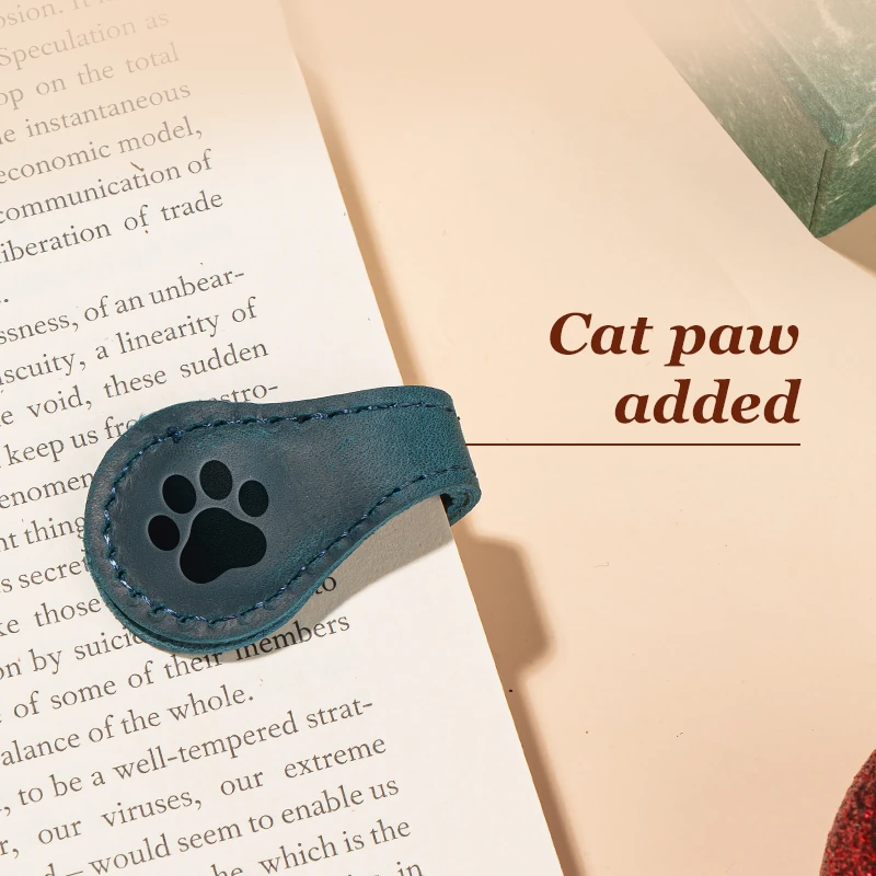 TimelessMark - Personalized Magnetic Leather Bookmark