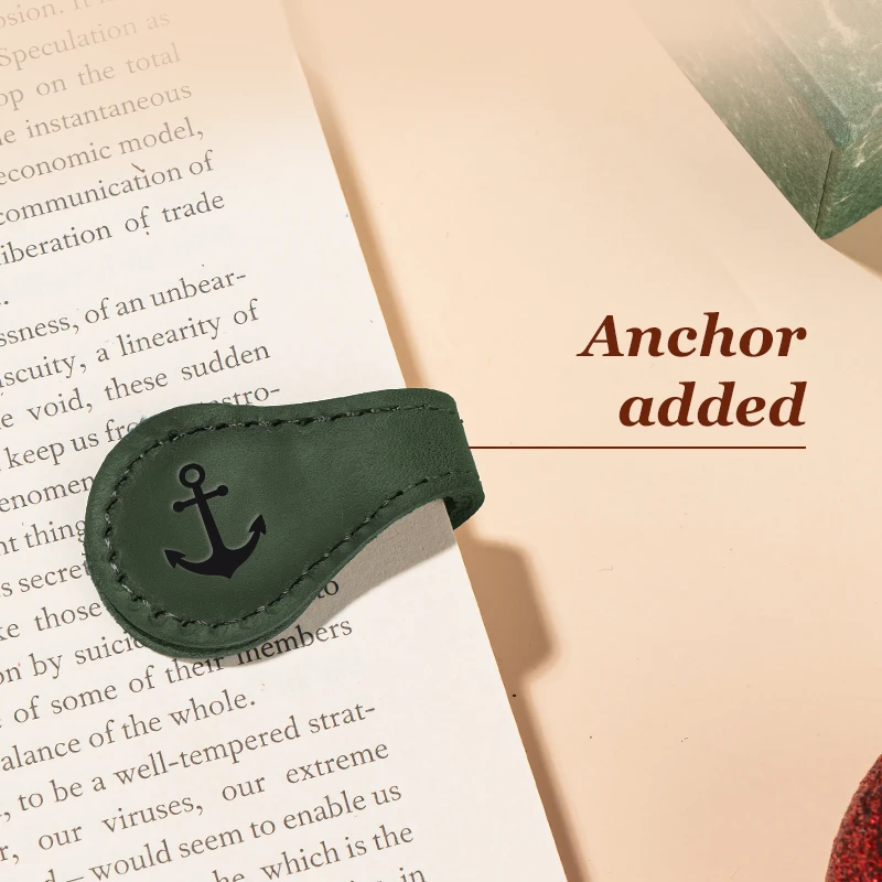 TimelessMark - Personalized Magnetic Leather Bookmark