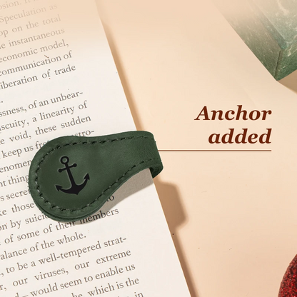 TimelessMark - Personalized Magnetic Leather Bookmark