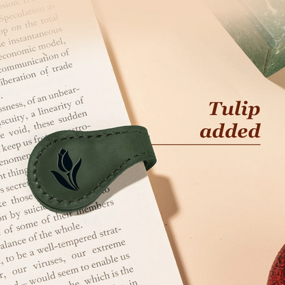 TimelessMark - Personalized Magnetic Leather Bookmark
