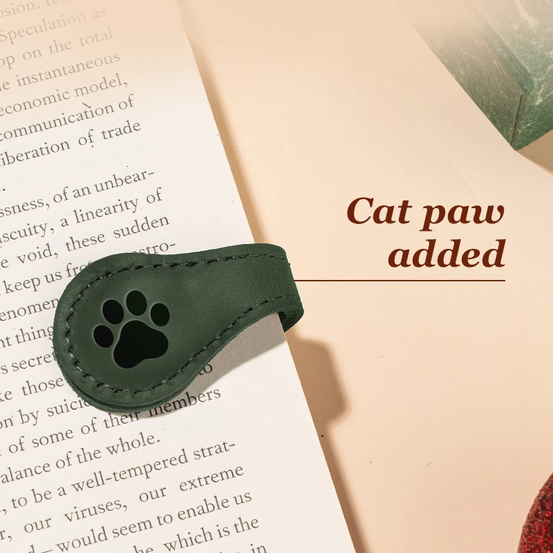 TimelessMark - Personalized Magnetic Leather Bookmark