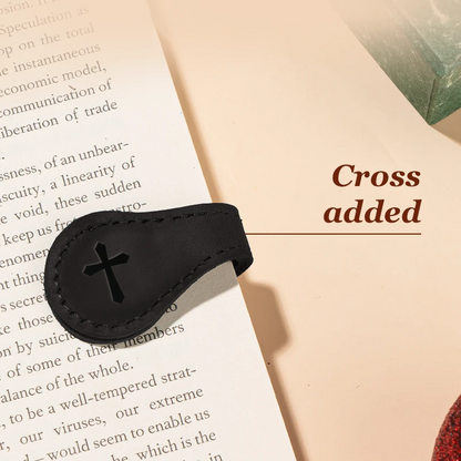 TimelessMark - Personalized Magnetic Leather Bookmark
