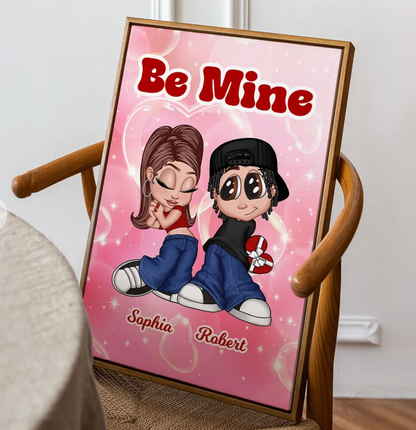 Y2K Couple Personalized Poster, Unique Christmas Gift for Him or Her