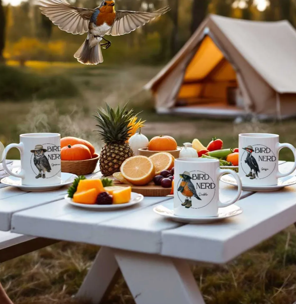 Bird Nerd Funny Bird Watcher Mug, Twitcher Mug, Gift for Bird Lover Personalized Mug